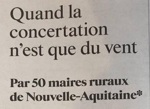 50 maires ruraux : quand la concertation n'est que du vent